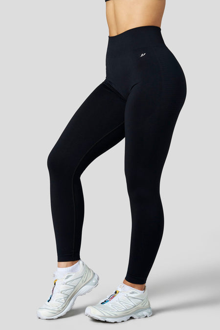 W2252 - Pulse Seamless Scrunch Leggings - Black