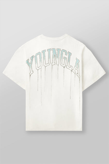 W428 - Drip Oversized Tee - Coconut Milk