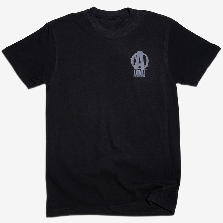 ANIMAL ARC OVERSIZED TEE BLACK