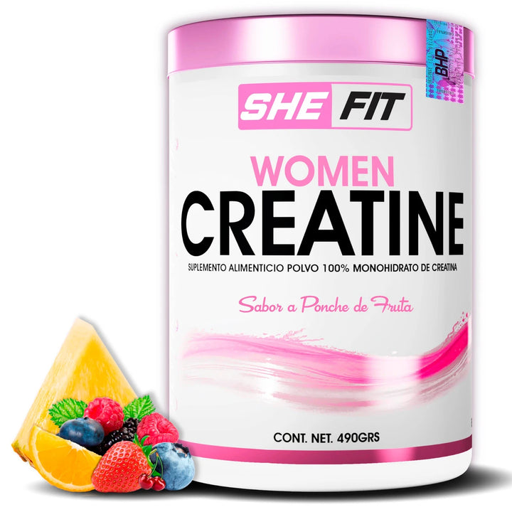 SHE FIT WOMEN CREATINE 490 GRS PONCHE DE FRUTAS