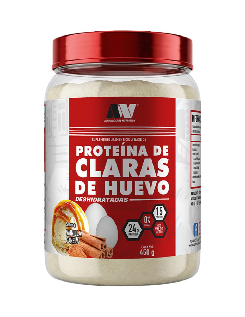 CLARAS DE HUEVO VAINILLA CANELA 450 GRS