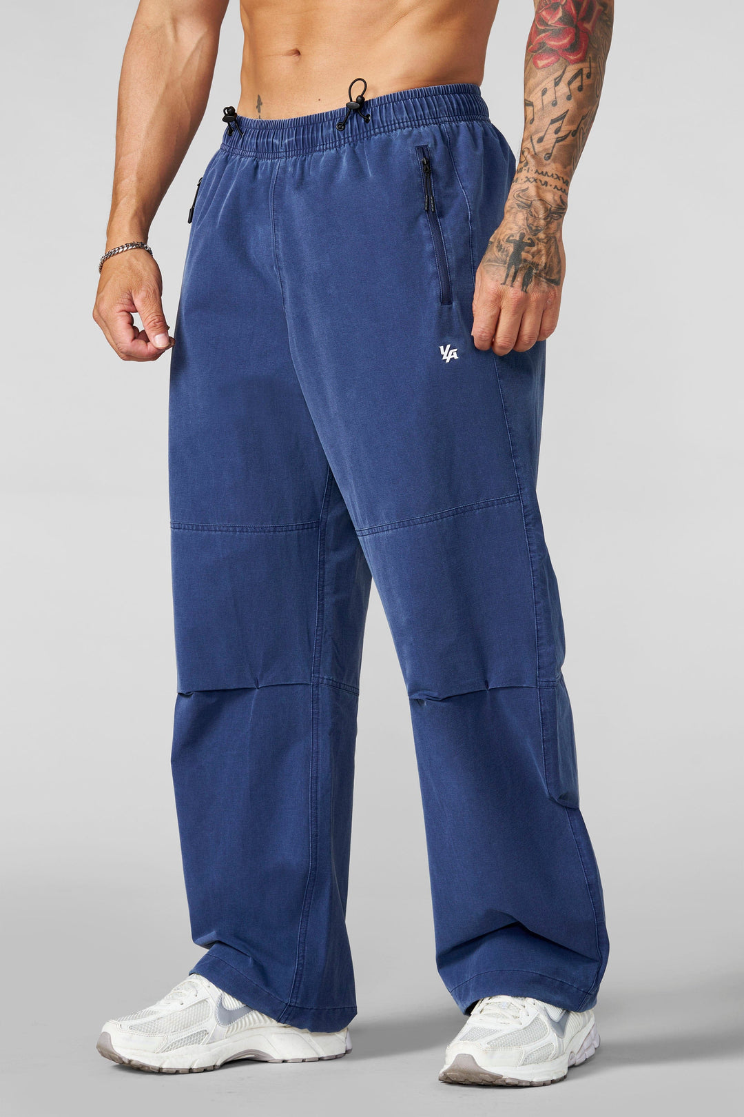 Washed Training Pants - Navy