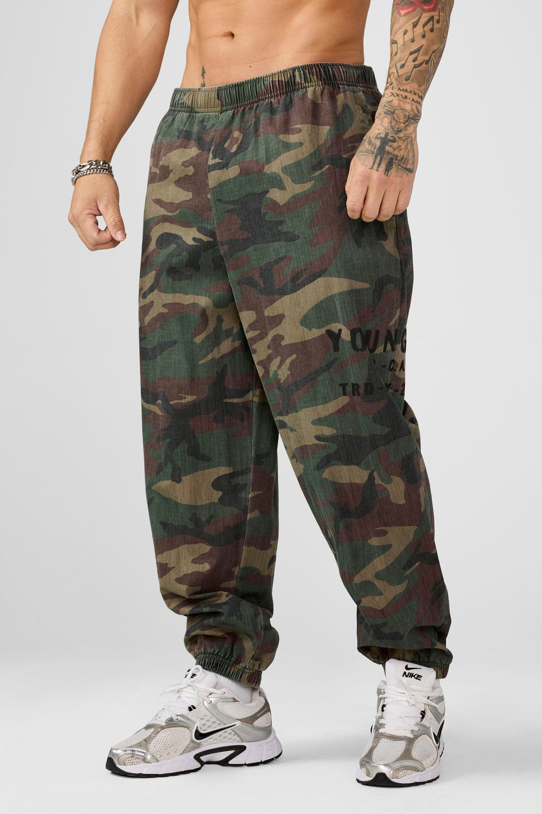 Elevated Pump Cover Joggers - Army Camo