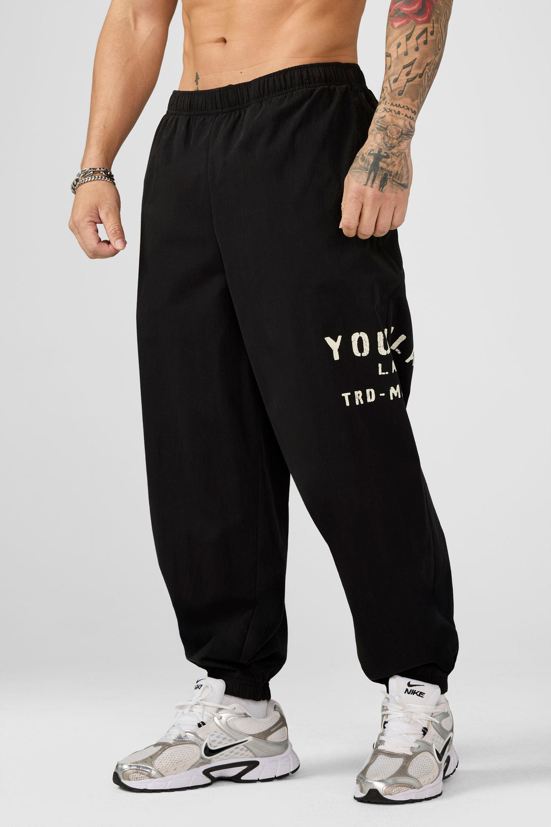 Elevated Pump Cover Joggers - Black Wash