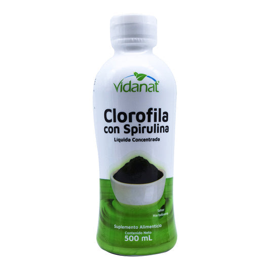 CLOROFILA CON SPIRULINA 500 ML