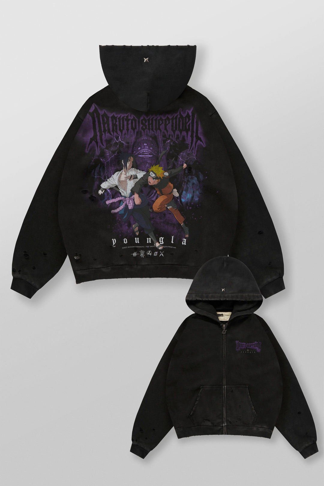 Naruto Zip-Up Hoodies - Battle