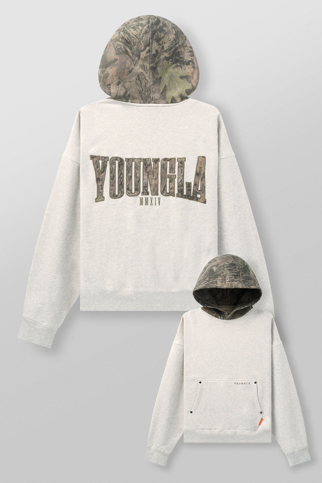Tree Camo Hoodies - Oatmeal