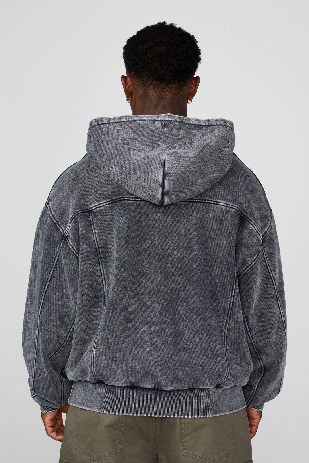 5208 - Crossline Hoodies - Grey Wash