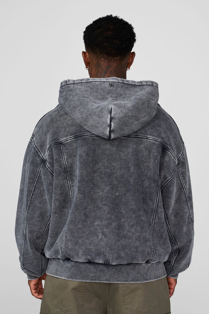 5208 - Crossline Hoodies - Grey Wash