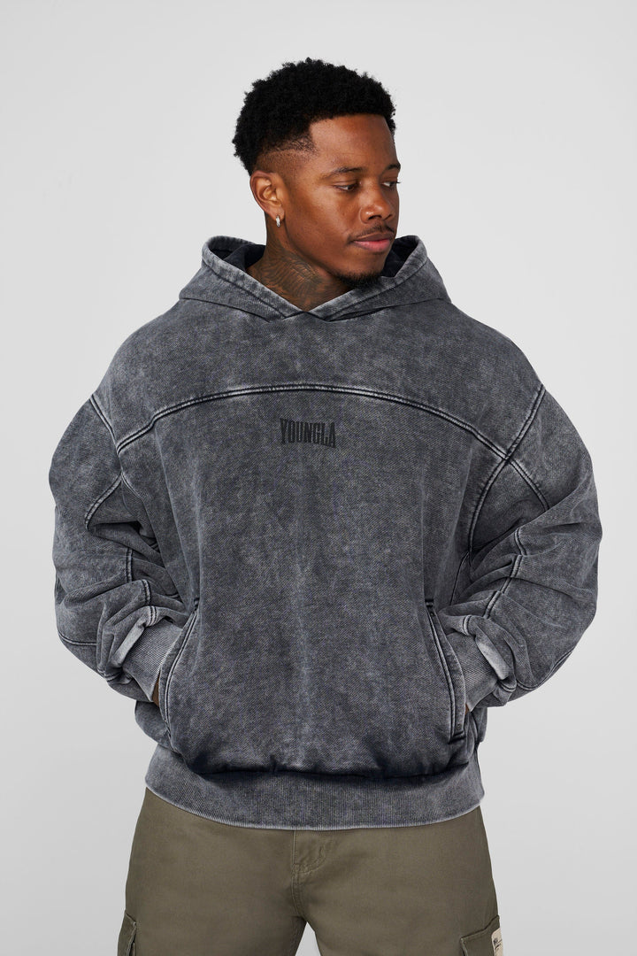 5208 - Crossline Hoodies - Grey Wash