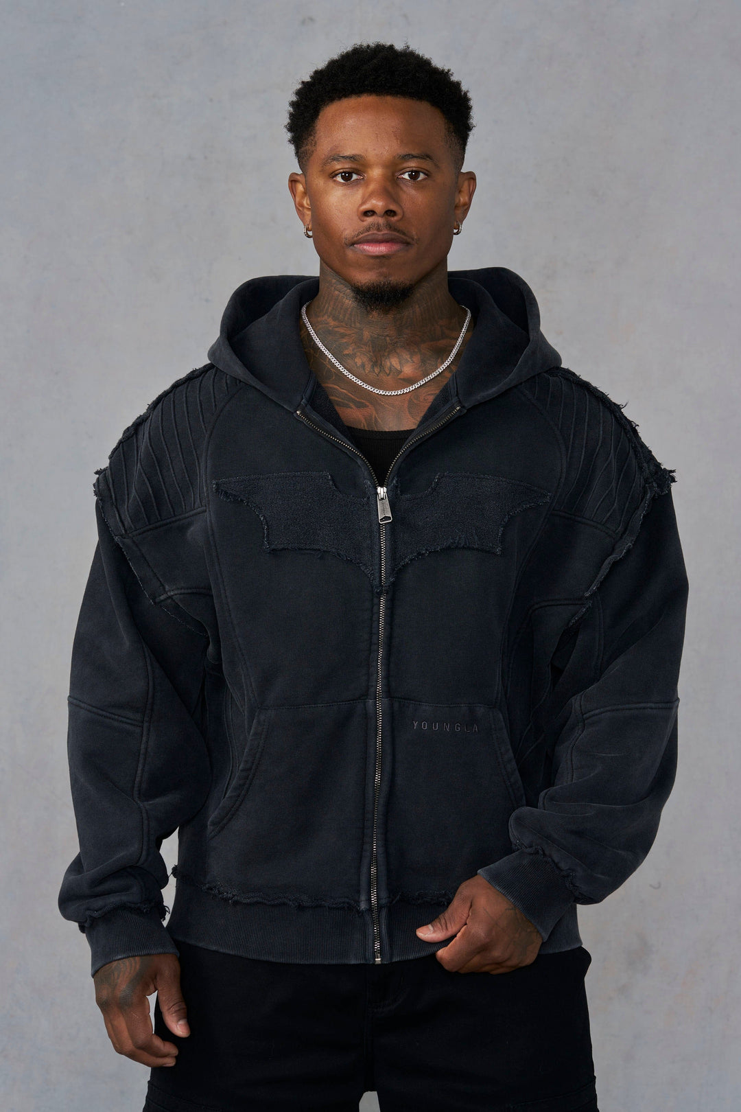 Batman Armored Zip-Ups - Black Wash