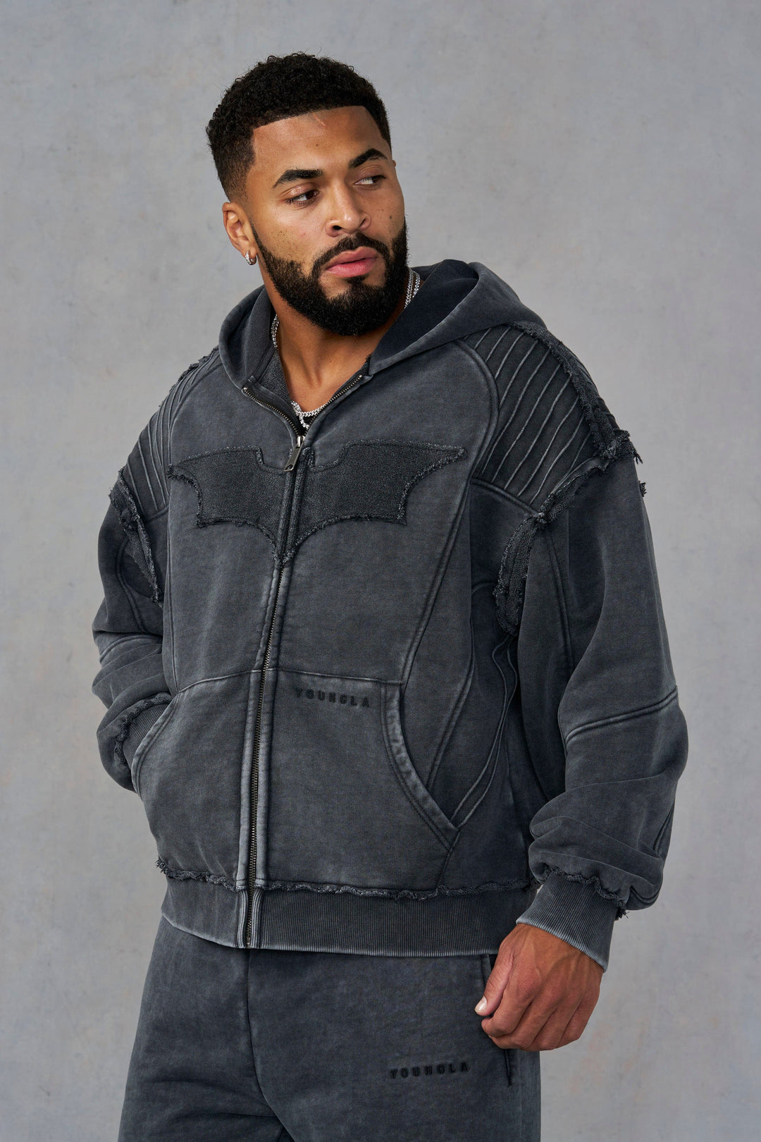 Batman Armored Zip-Ups - Grey Wash
