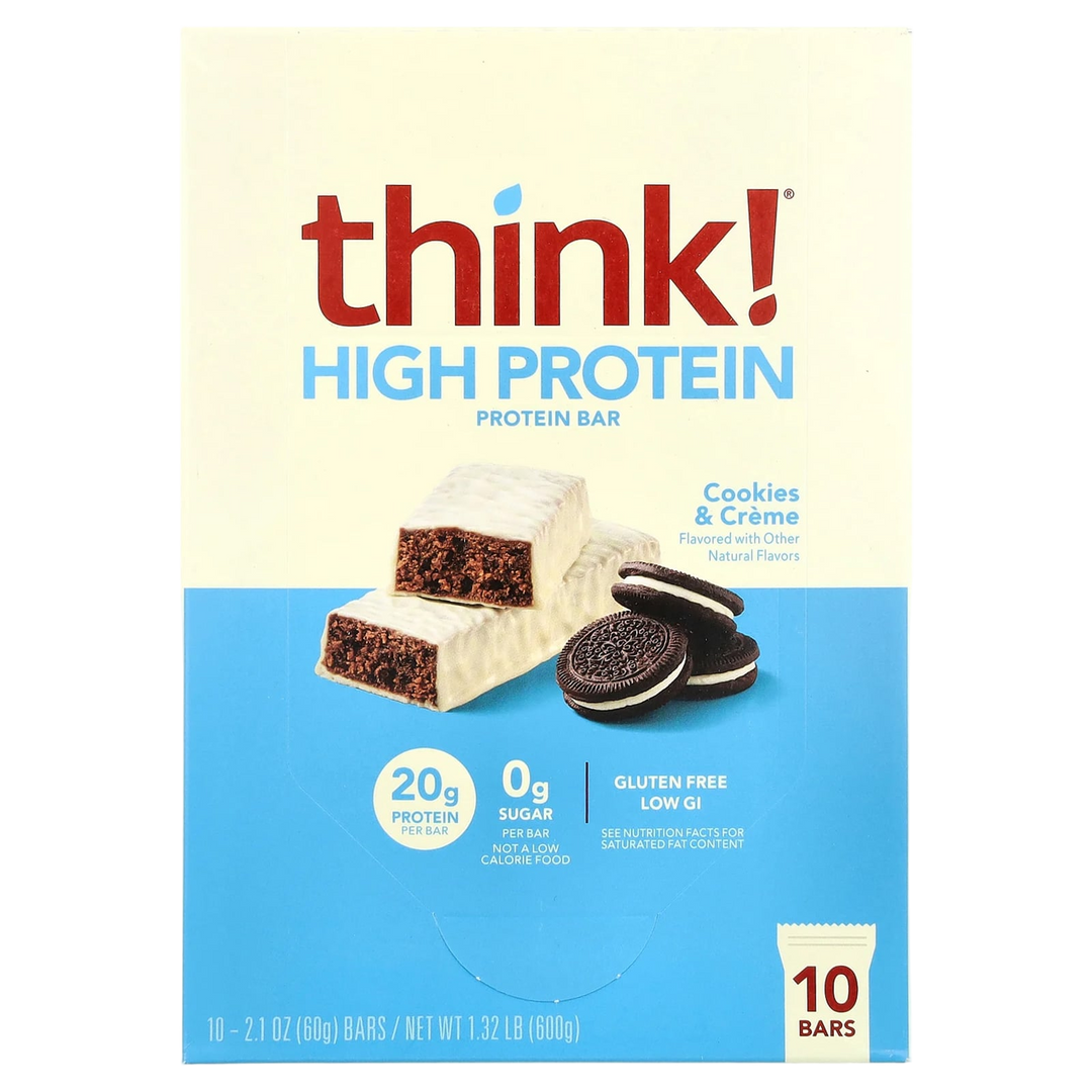 HIGH PROTEIN 1 BAR COOKIES & CREAM