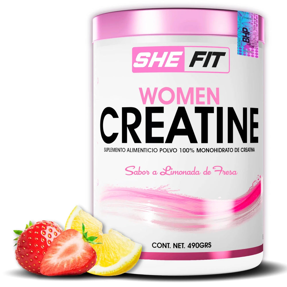 SHE FIT WOMEN CREATINE 490 GRS LIMONADA DE FRESA