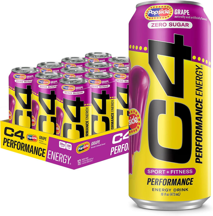 C4 ENERGY CRB 16OZ 12PK GRAPE POPSICLE