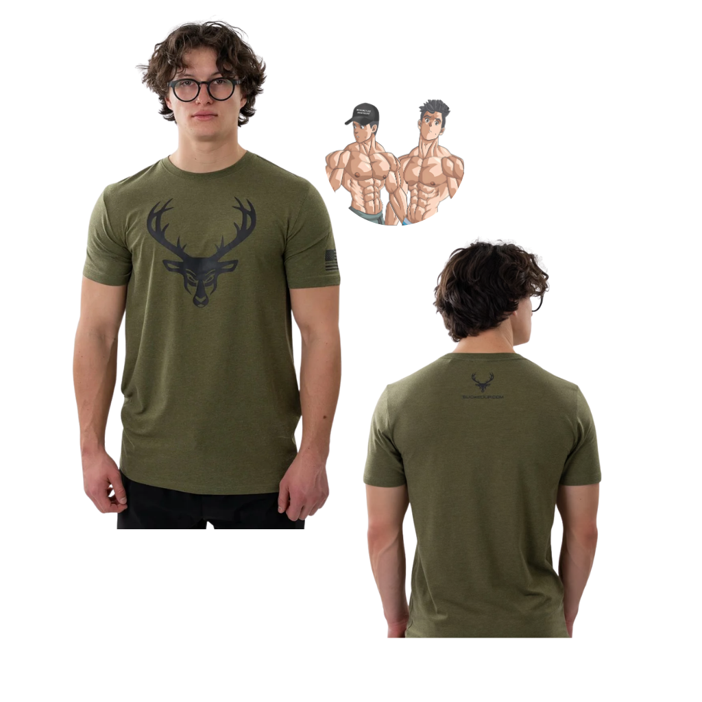 ROPA FLAG T-SHIRT MILITARY GREEN/BLACK LOGO