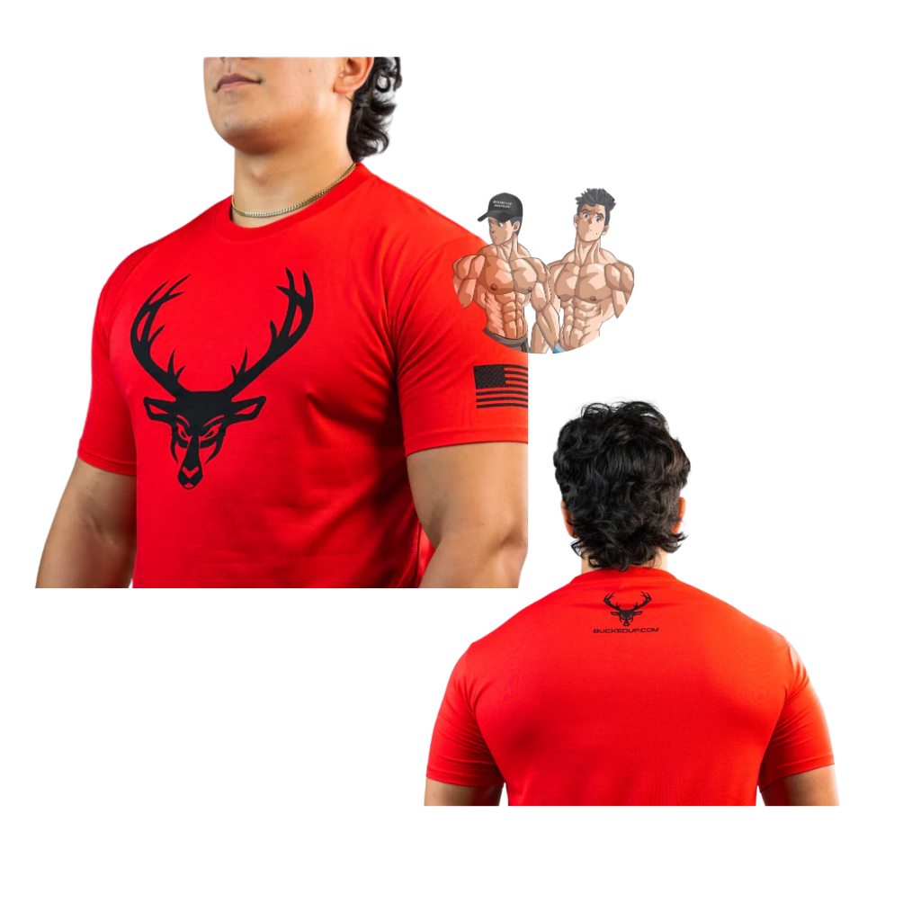ROPA FLAG T-SHIRT BLACK/RED LOGO