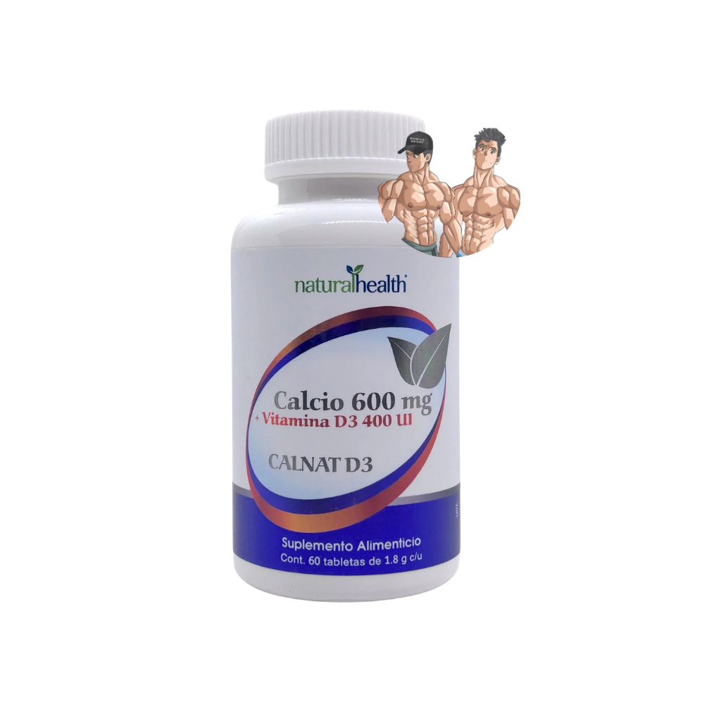 CALCIO 600 MG + VITAMINA D3 400UI 60 TABS LINEA BLANCA