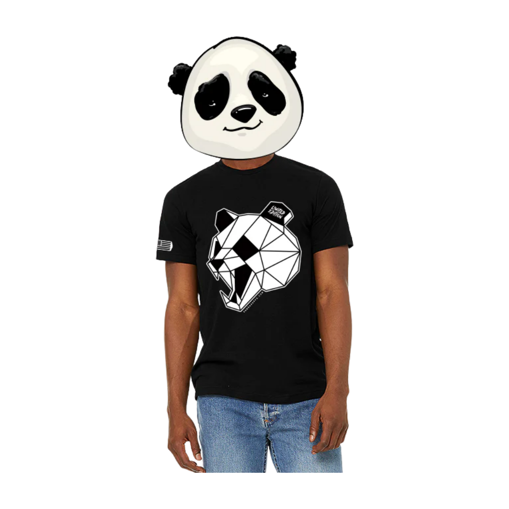 ROPA T-SHIRT ANGRY PANDA BLACK