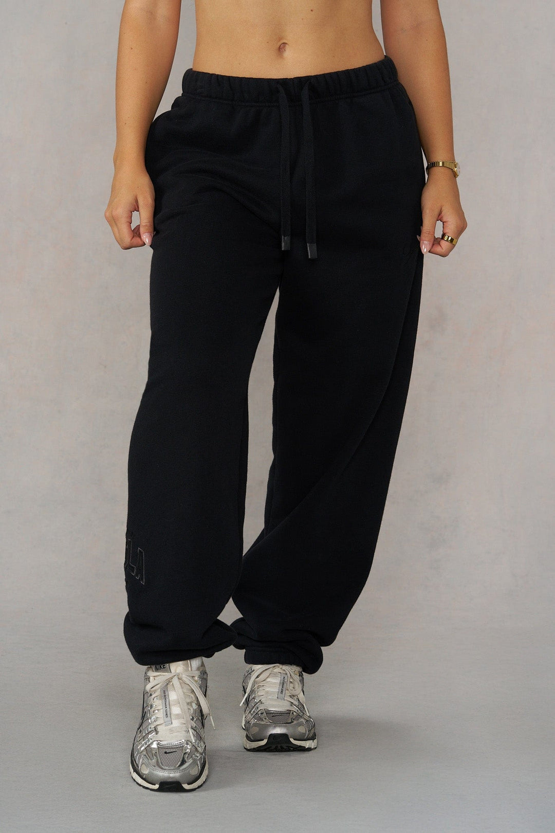 Layover Cuff Joggers - Black