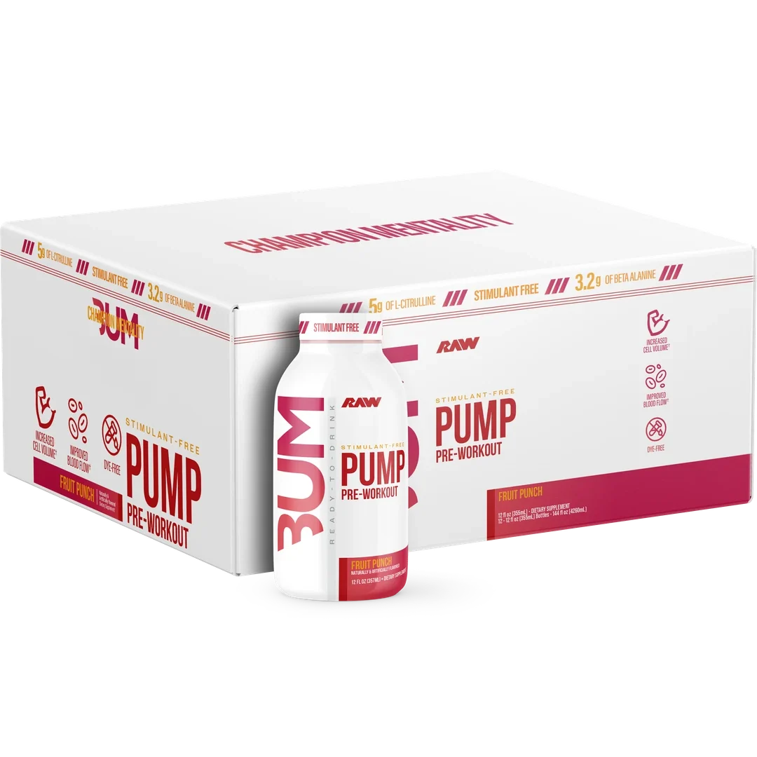 CBUM PUMP RTD PWO NO STIM 12 OZ/ 12 PACK