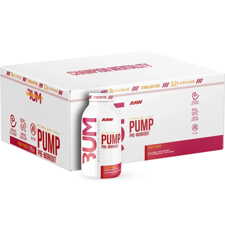 CBUM PUMP RTD PWO NO STIM 12 OZ/ 12 PACK