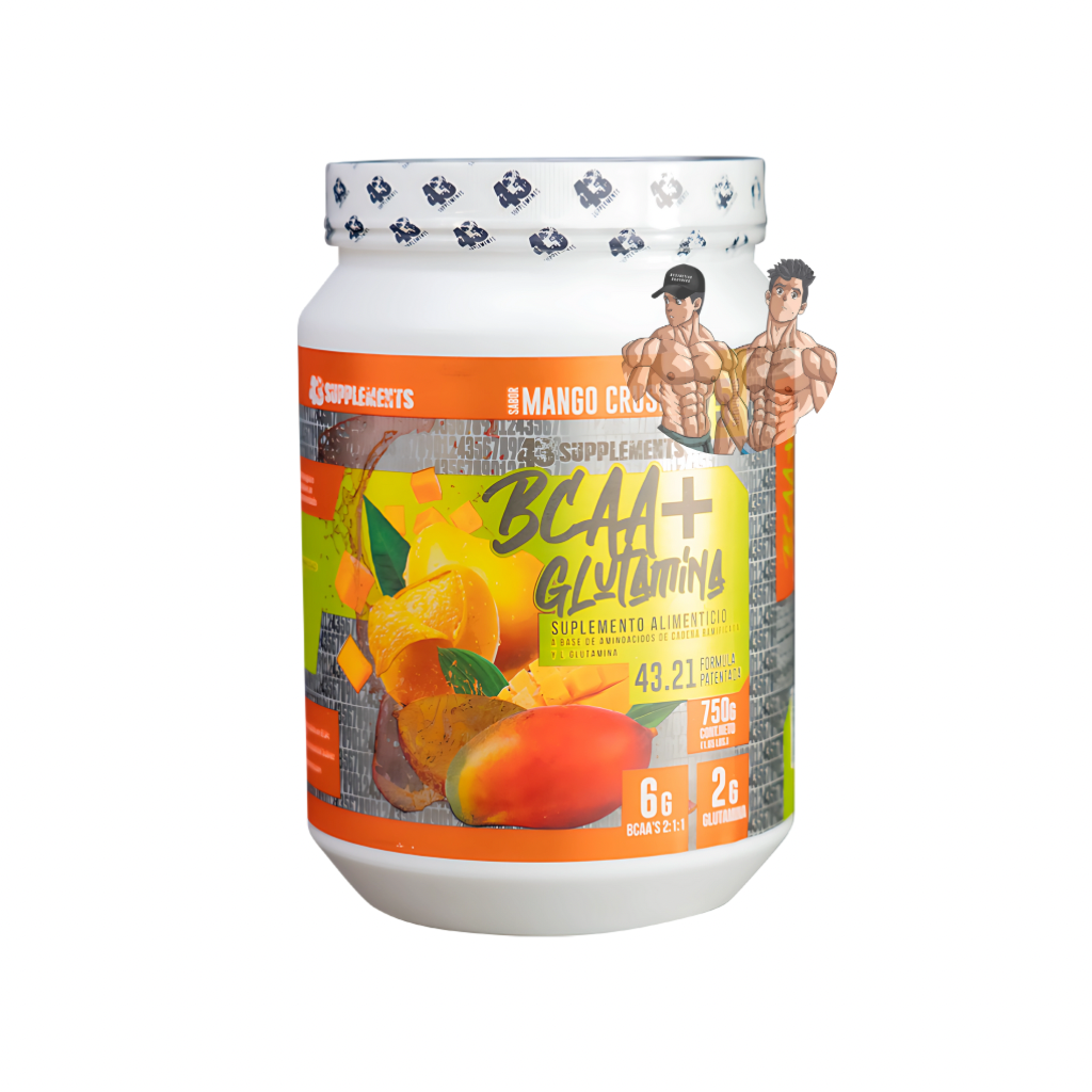 BCAAS + GLUTAMINA 750 GRS