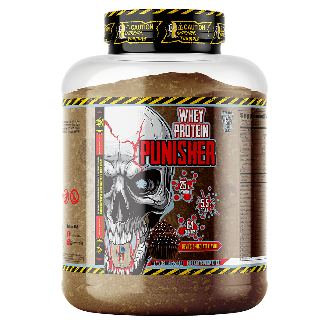 WHEY PROTEIN PUNISHER 5 LBS - DEVILS CHOCOLATE