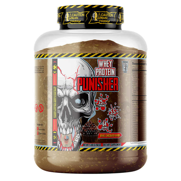 WHEY PROTEIN PUNISHER 5 LBS - DEVILS CHOCOLATE