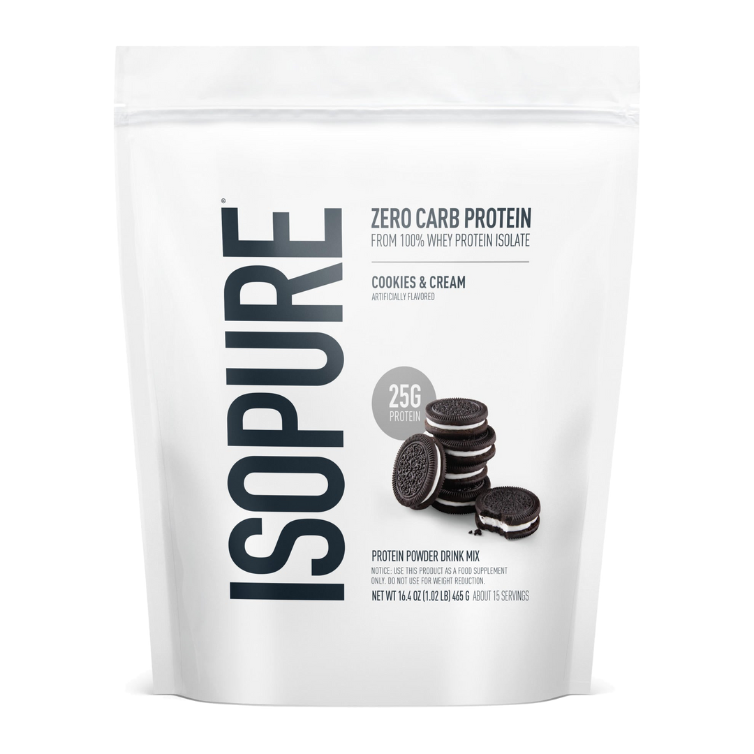 ISOPURE ZERO CARB 1 LB (454 grs) - COOKIES & CREAM