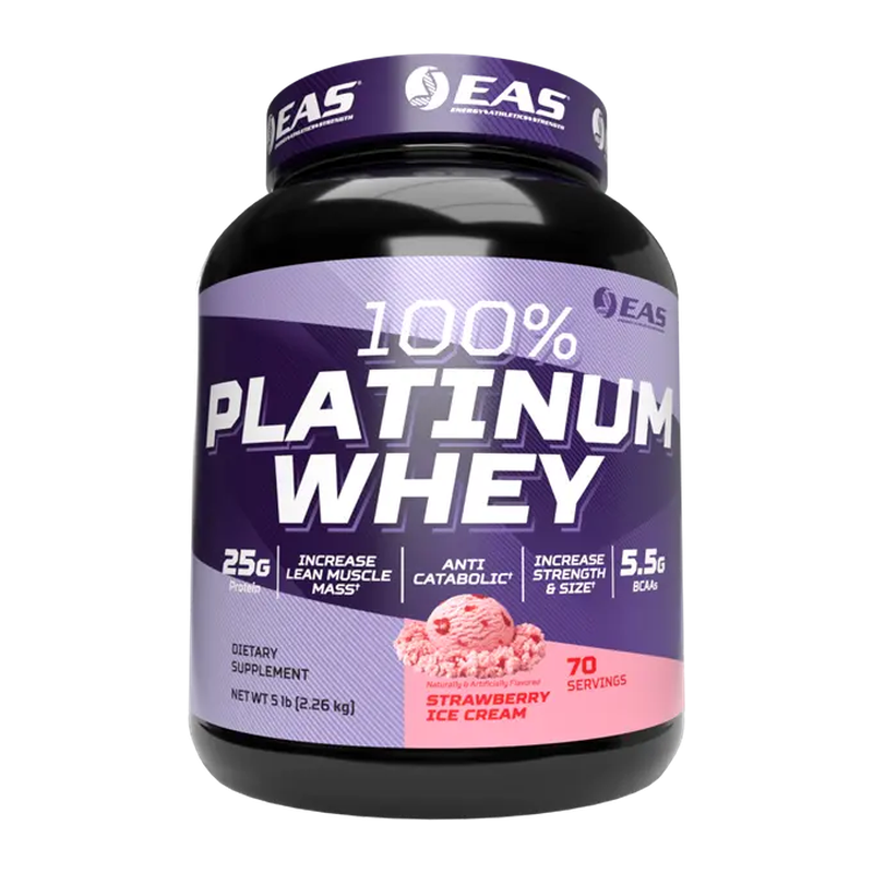 PLATINUM WHEY 5 LBS - STRAWBERRY ICE CREAM