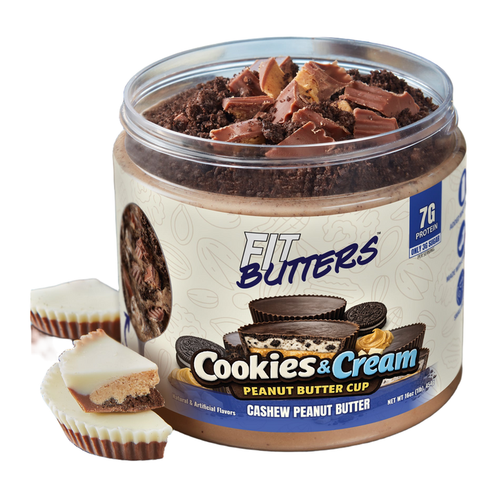 FIT BUTTERS 454 GRS - COOKIES & CREAM PEANUT BUTTER CUP