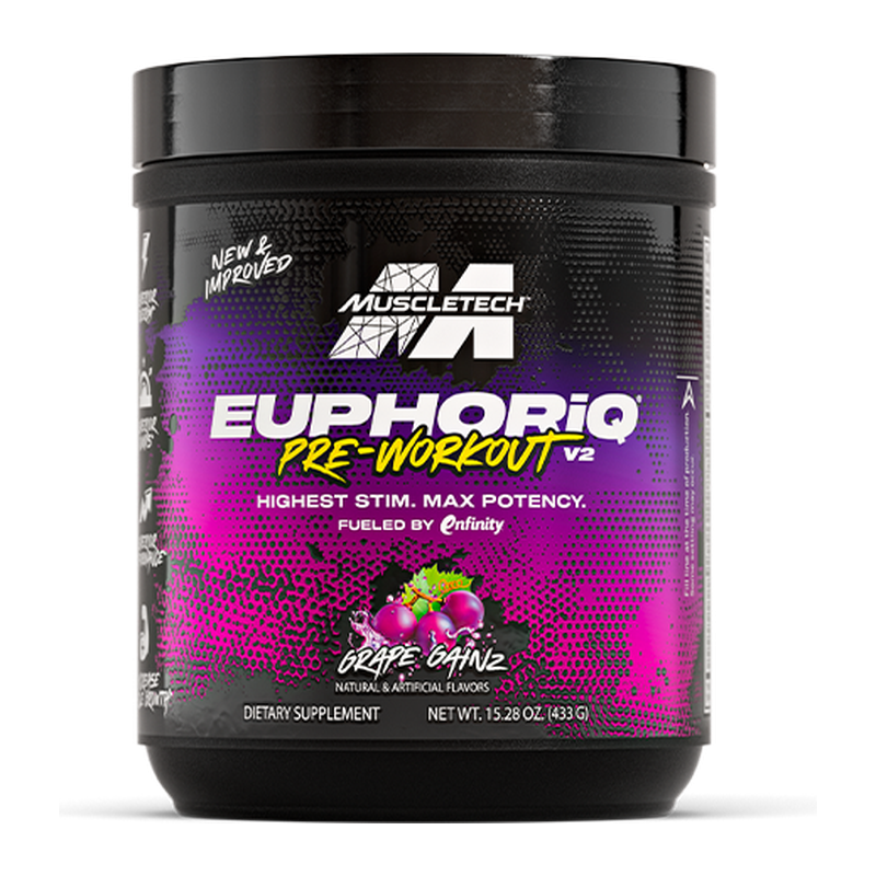 EUPHORIQ PREWORKOUT 20 SERV - GRAPE GAINZ