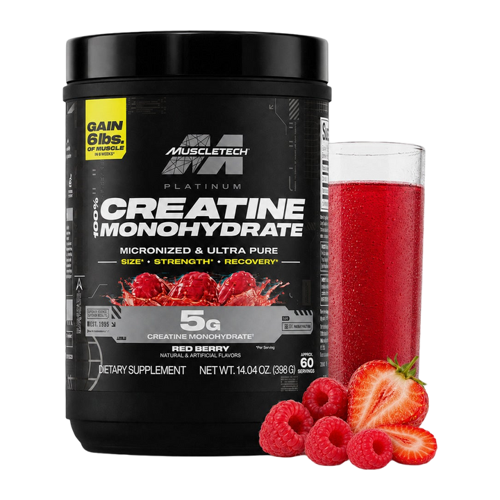 PLATINUM CREATINE MONOHYDRATE 60 SERV - RED BERRY