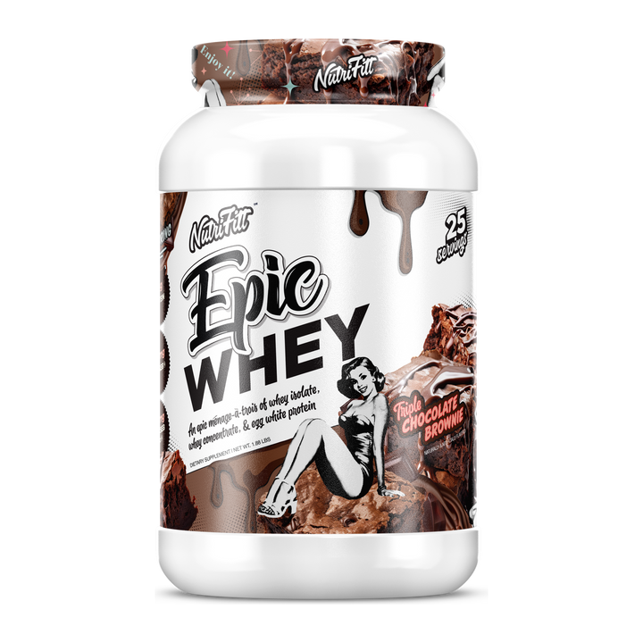 WHEY PROTEIN 2 LBS - TRIPLE CHOCOLATE BROWNIE