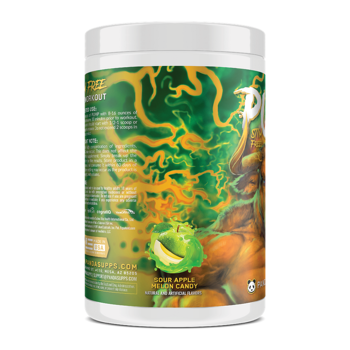 PUMP STIM FREE 40 SERV - SOUR APPLE MELON CANDY