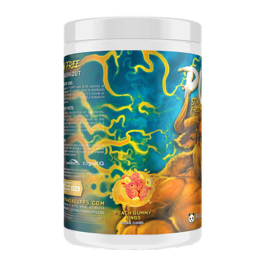 PUMP STIM FREE 40 SERV - PEACH GUMMY RINGS