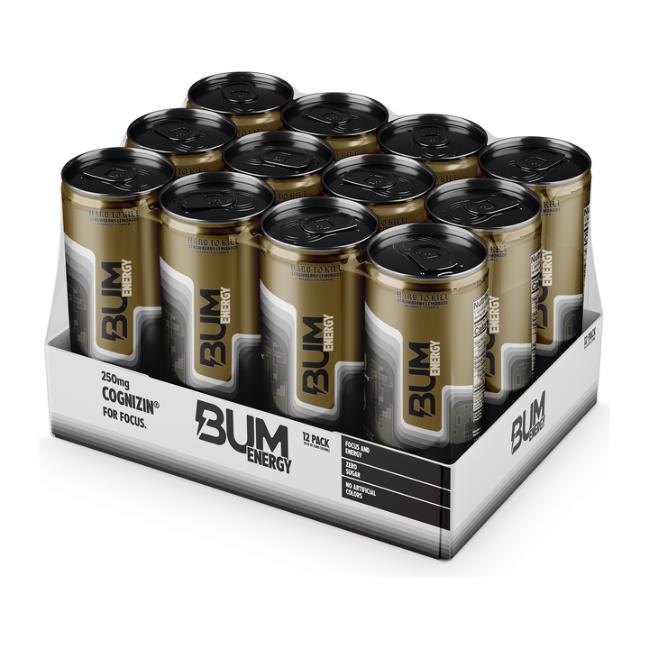BUM ENERGY DRINK 12 OZ/12 PACK - HARD TO KILL