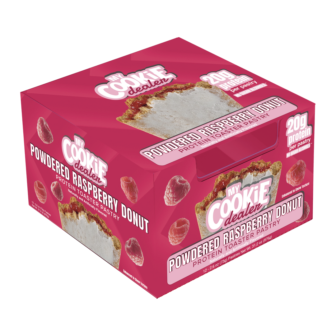 MY COOKIE TOASTER PASTRY FROSTED 12 PACK - POWDERED RASPBERRY DONUT