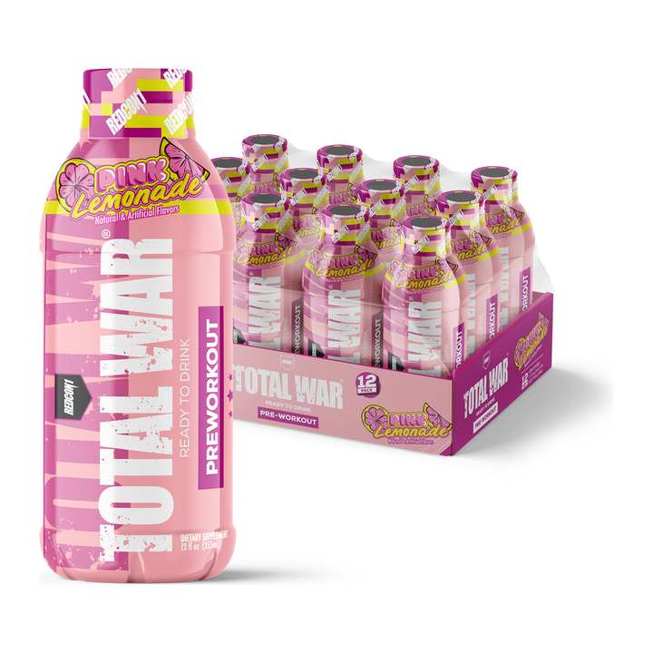 TOTAL WAR RTD 12 OZ 12 PK - PINK LEMONADE