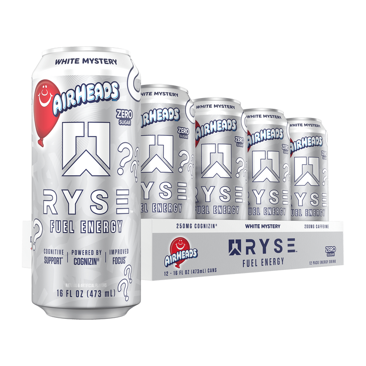 FUEL DRINK 16 OZ/12 PACK - AIRHEADS WHITE MYSTERY