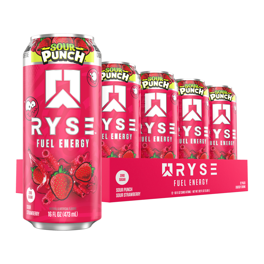 FUEL DRINK 16 OZ/12 PACK - SOUR PUNCH SOUR STRAWBERRY