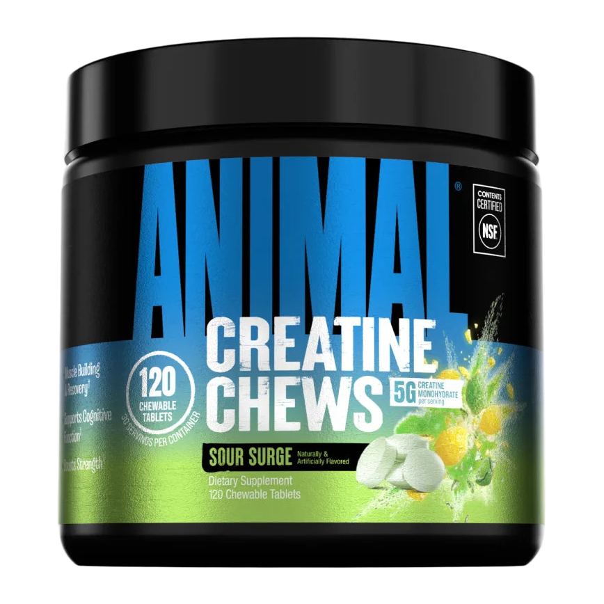 ANIMAL CHEWS CREATINE 120 TABLETS - SOUR SURGE