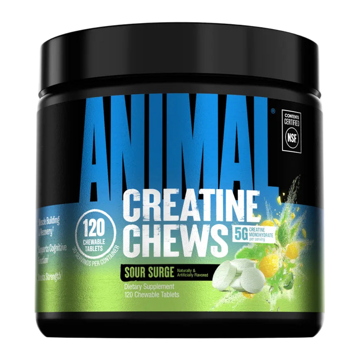 ANIMAL CHEWS CREATINE 120 TABLETS - SOUR SURGE