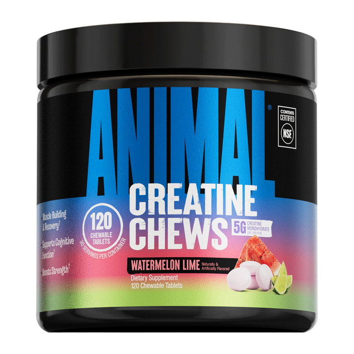 ANIMAL CHEWS CREATINE 120 TABLETS - WATERMELON LIME