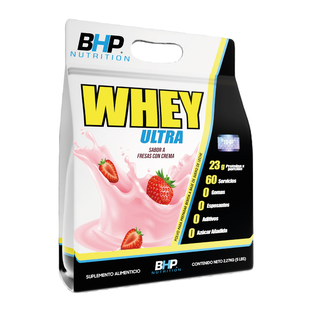 WHEY ULTRA BAG 5 LB - FRESAS CON CREMA