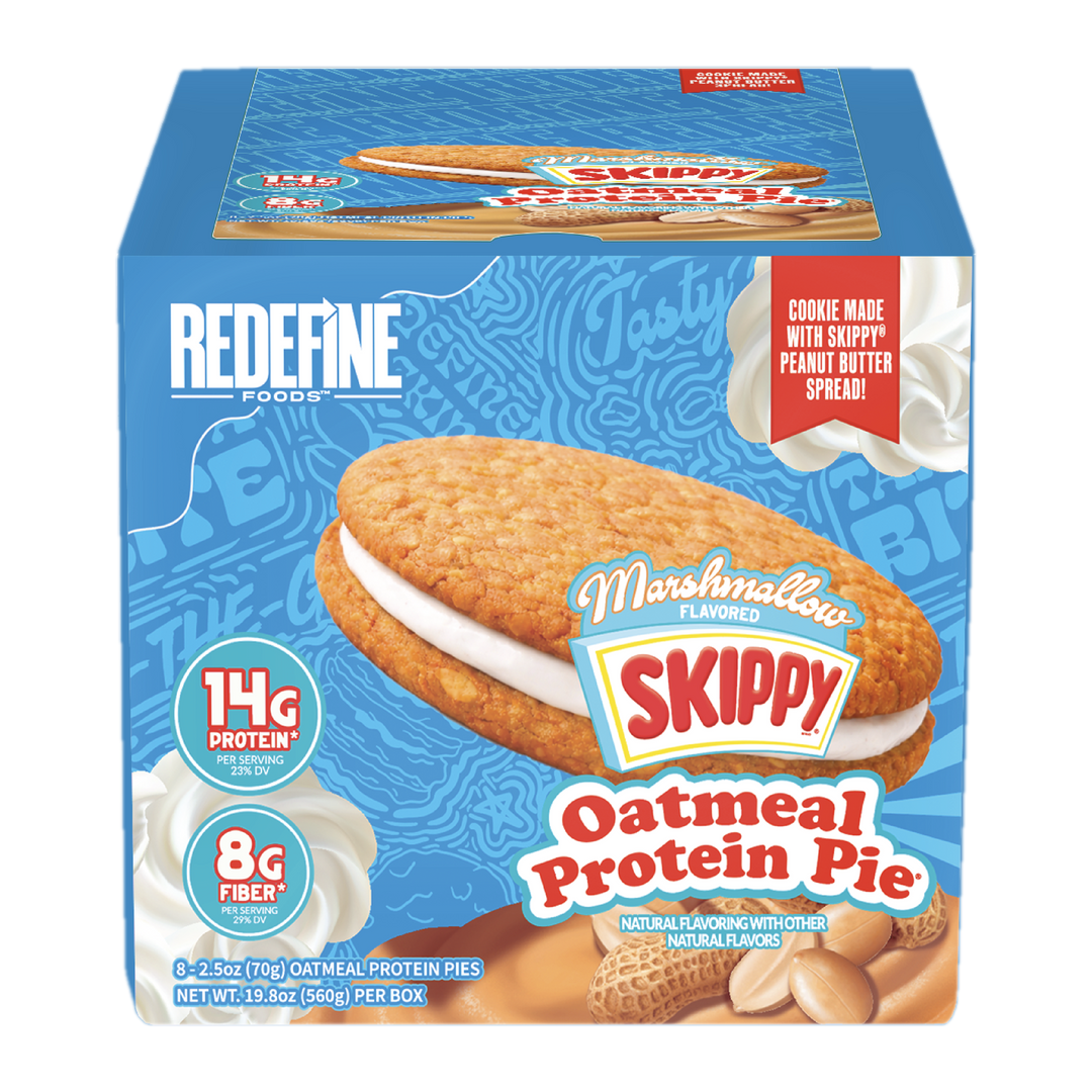 OATMEAL PROTEIN PIE 8 CT BOX - SKIPPY MARSHMALLOW