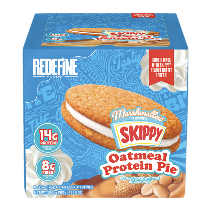OATMEAL PROTEIN PIE 8 CT BOX - SKIPPY MARSHMALLOW