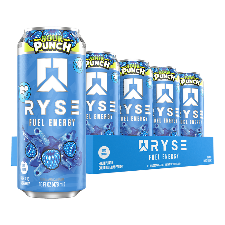 FUEL DRINK 16 OZ/12 PACK - SOUR PUNCH BLUE RAZ