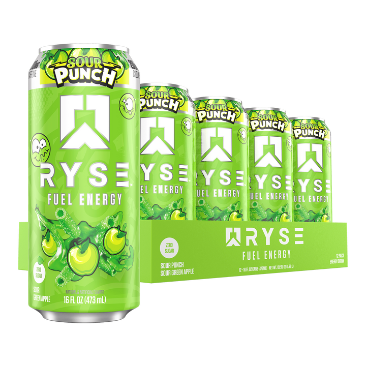 FUEL DRINK 16 OZ/12 PACK - SOUR PUNCH GREEN APPLE
